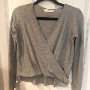 Wrap long sleeve top